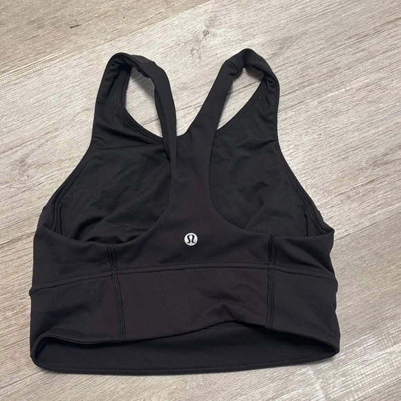 lululemon athletica Black Sports Bra with Multicolor Lettering - Picture 4 of 4